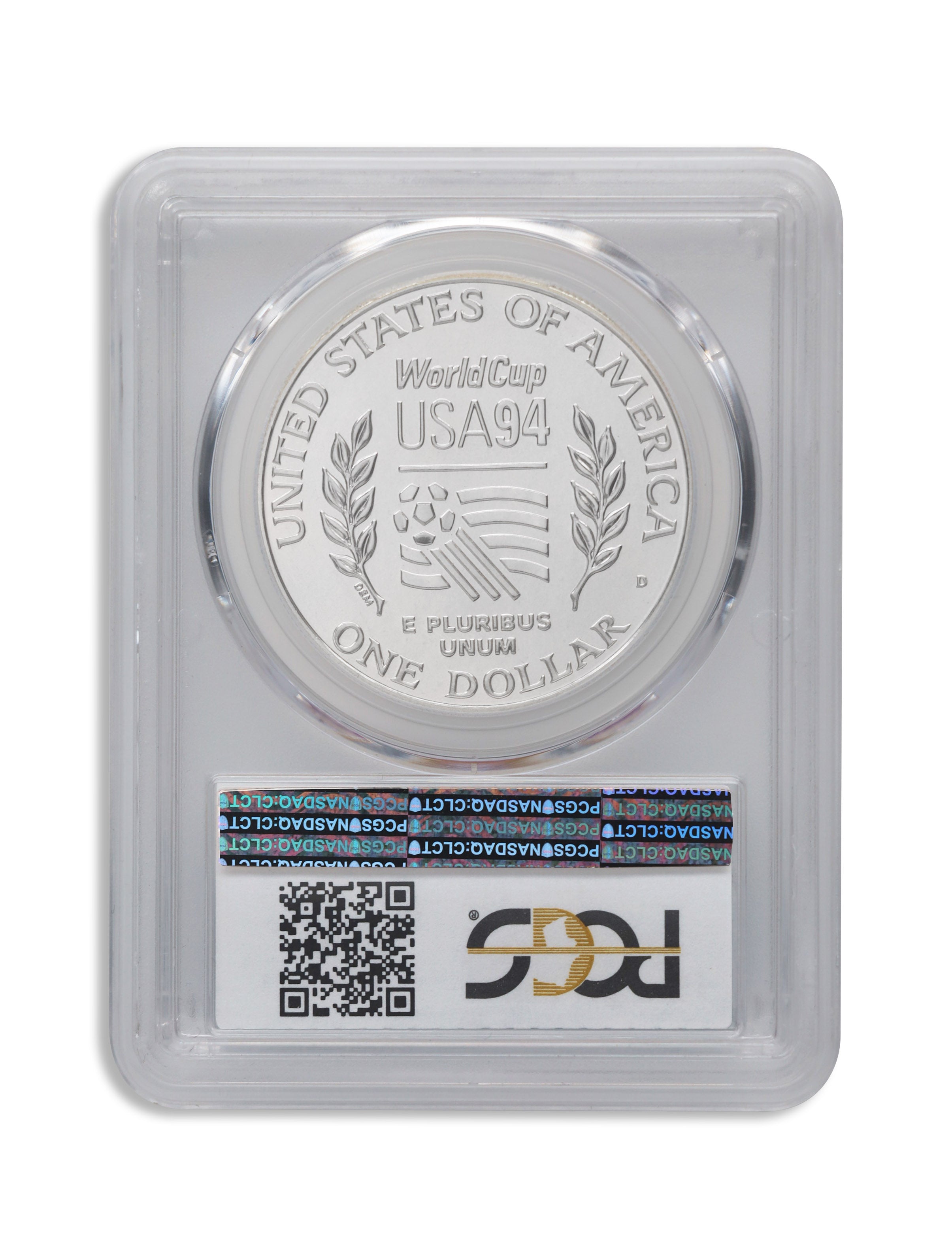 1994-D $1 World Cup Silver Commem - PCGS MS70
