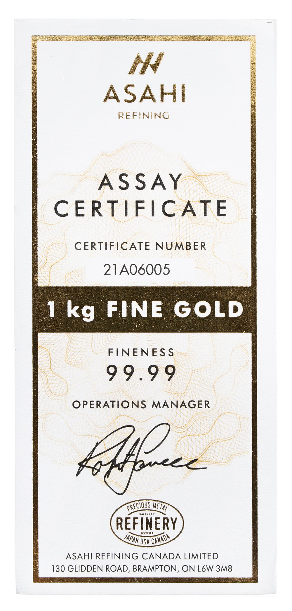 1 kilo Gold Bar - Brand Varies.9999 (COMEX Brand)