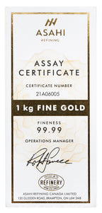 1 kilo Gold Bar - Brand Varies.9999 (COMEX Brand)