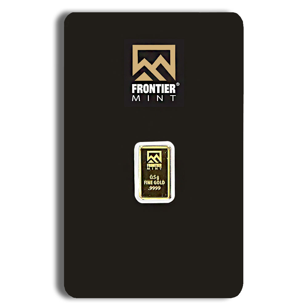 1/2 gram Gold Bar - Frontier Mint (Carded)