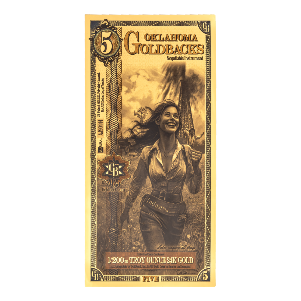 Oklahoma 5 Goldback