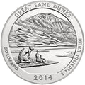 2014 5 oz ATB Great Sand Dunes Silver Coin - BU