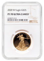 2020-W 1/2 oz Proof Gold Eagle $25 NGC PF70