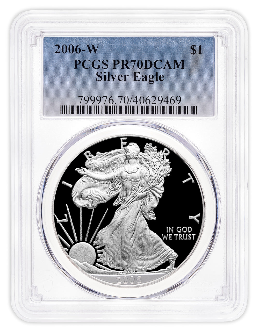 2006-W Proof Silver Eagle PCGS PR70
