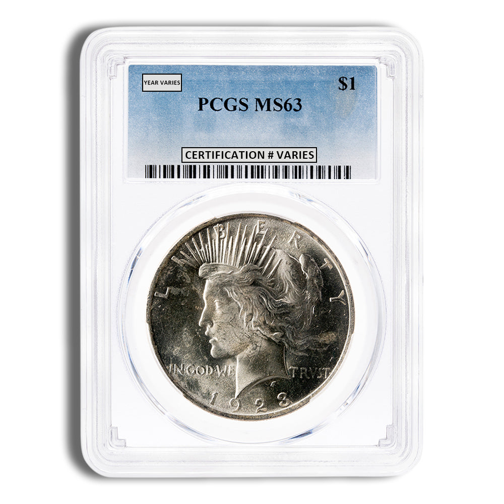 Peace Dollar - PCGS MS63
