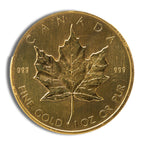 1 oz.999 Gold Maple Leaf (Year Varies)