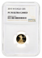 2015-W 1/10 oz Proof Gold Eagle $5 NGC PF70