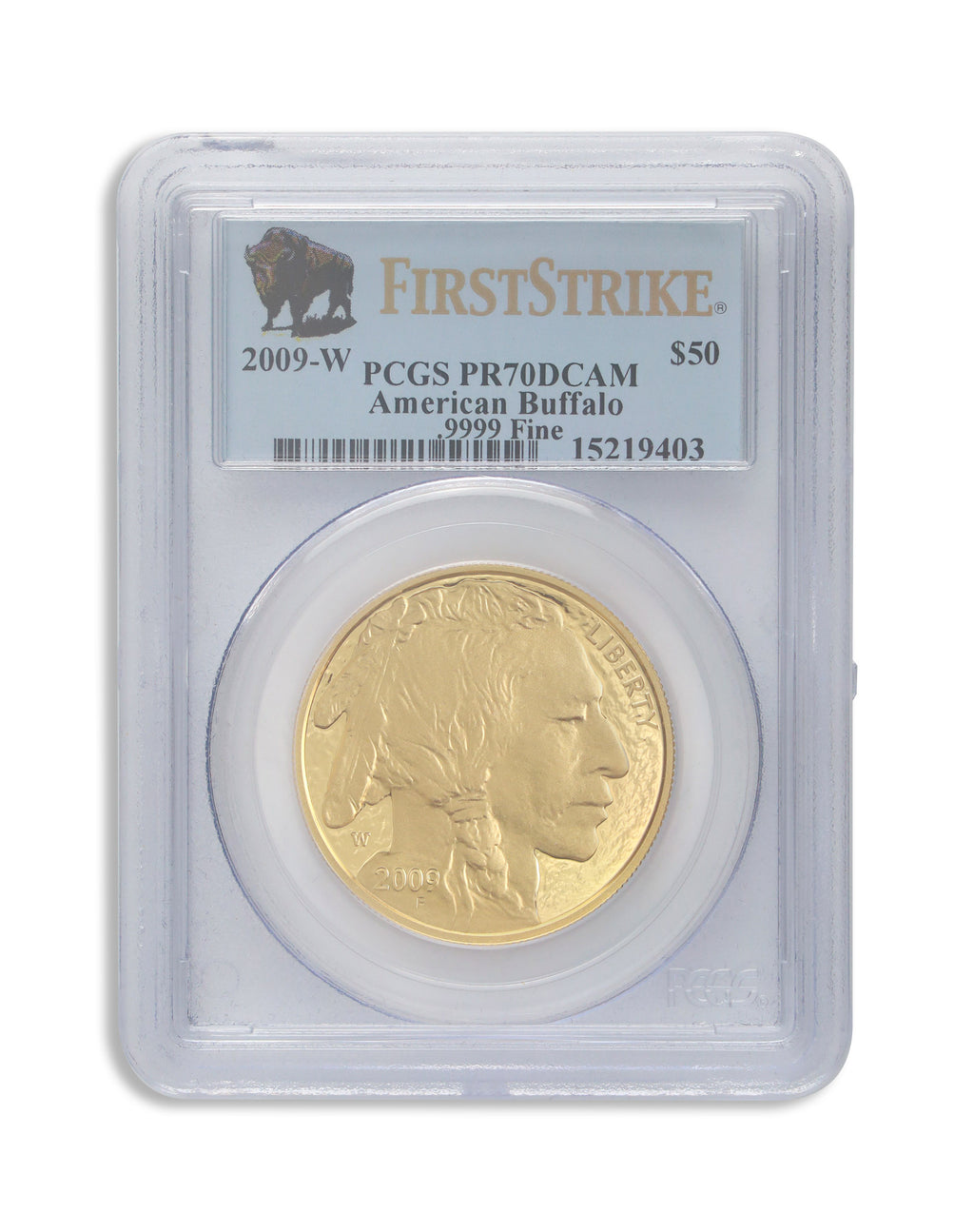 2009-W $50 Proof Gold Buffalo PCGS PR70 First Strike