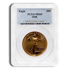 1990 1 oz Gold Eagle $50 PCGS MS69