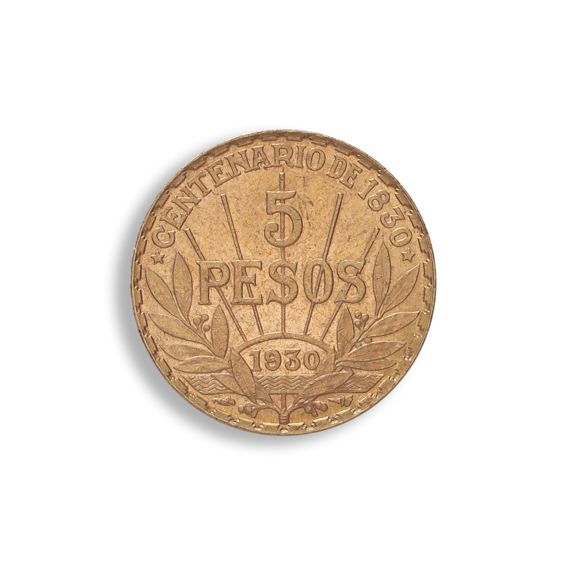 Uruguay 5 Peso Gold Coin