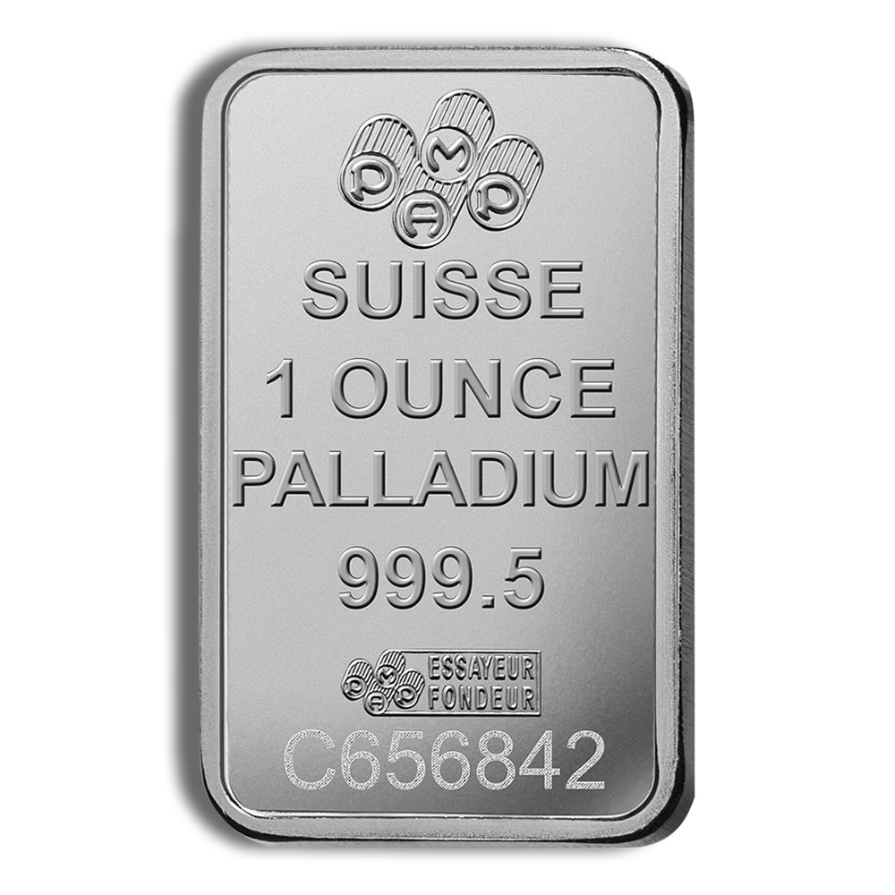 1 oz Palladium Bar - PAMP Fortuna (Carded)