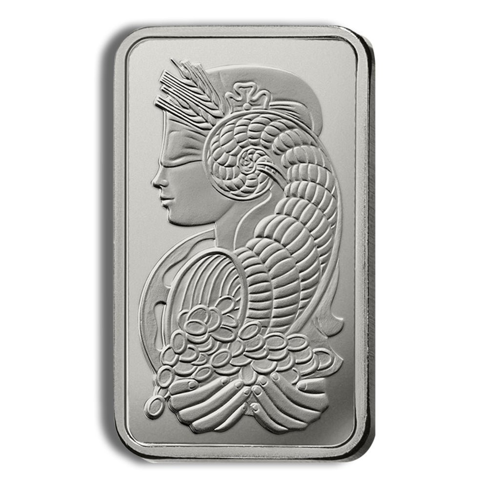 1 oz Platinum Bar - PAMP Fortuna (Carded)