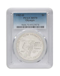 1983-D $1LA Olympic Silver Commem - PCGS MS70