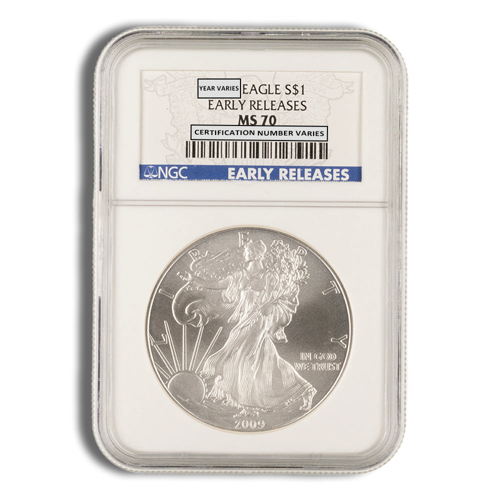 2009 Silver Eagle NGC MS70 Early Releases