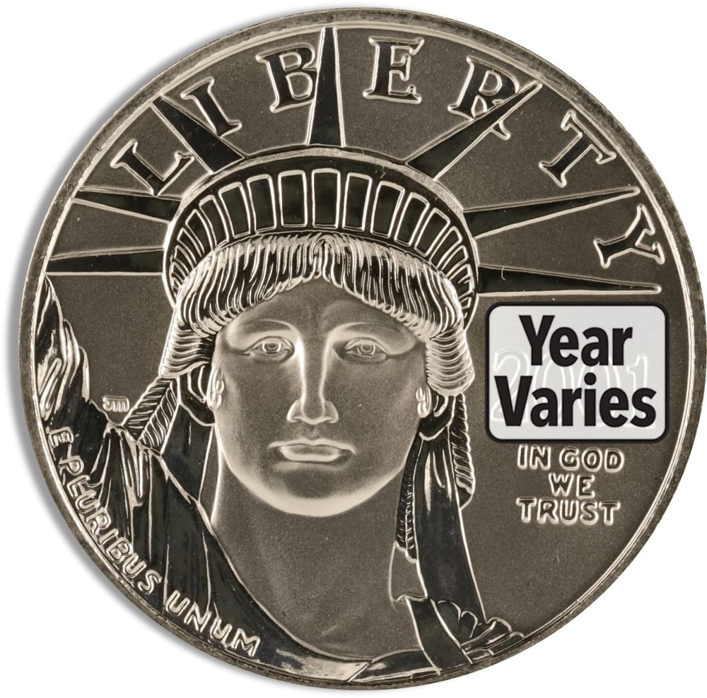1/2 oz Platinum Eagle - BU (Date Varies)