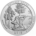 2018 5 oz ATB Pictured Rocks Silver Coin - BU