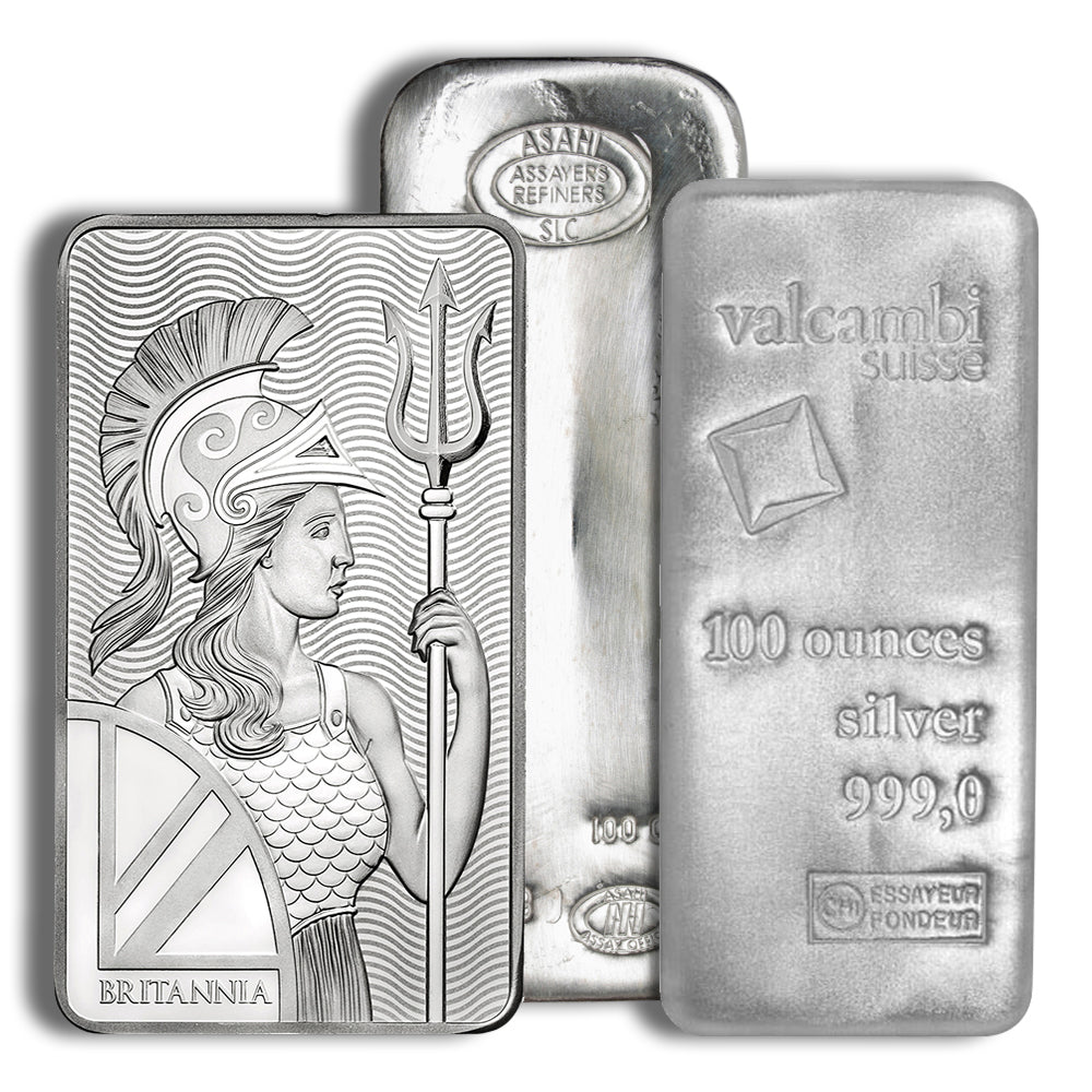 100 oz Silver Bar - Brand Varies