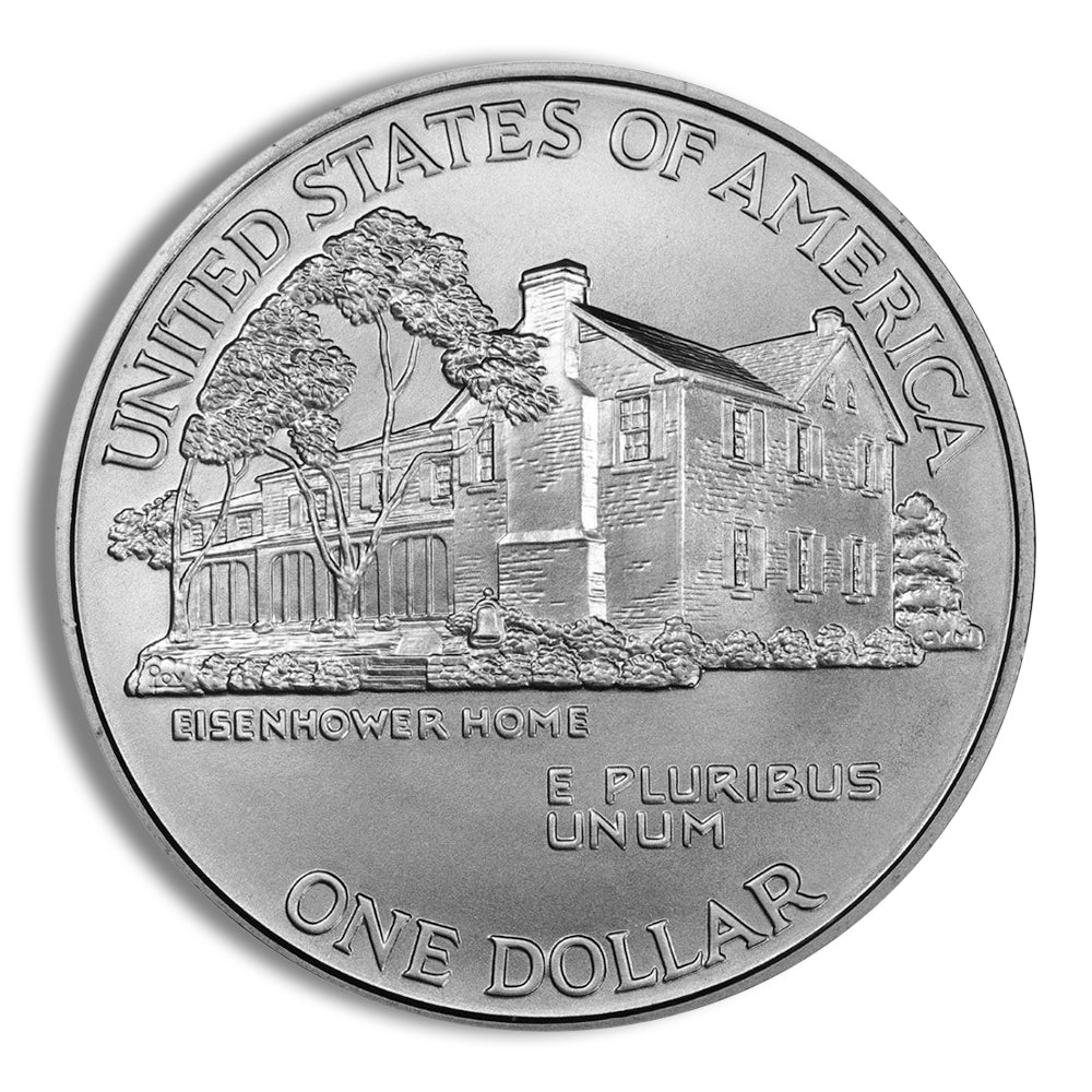 1990-W $1 Eisenhower Silver Commem - BU