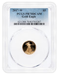 2017-W 1/10 oz Proof Gold Eagle $5 PCGS PR70