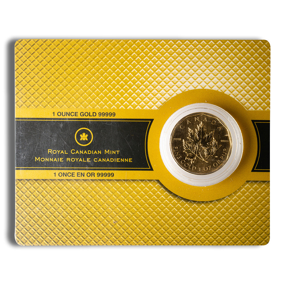 Canada 1 oz Gold Coin.99999 - Year/Design Varies (w/Assay Card)
