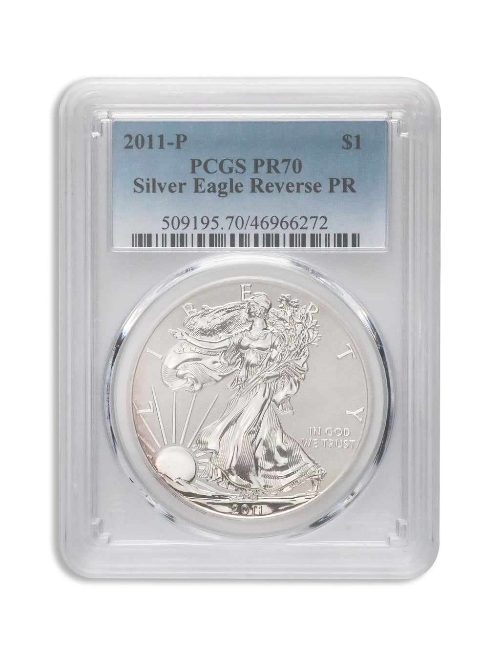 2011-P Reverse Proof Silver Eagle PCGS PR70