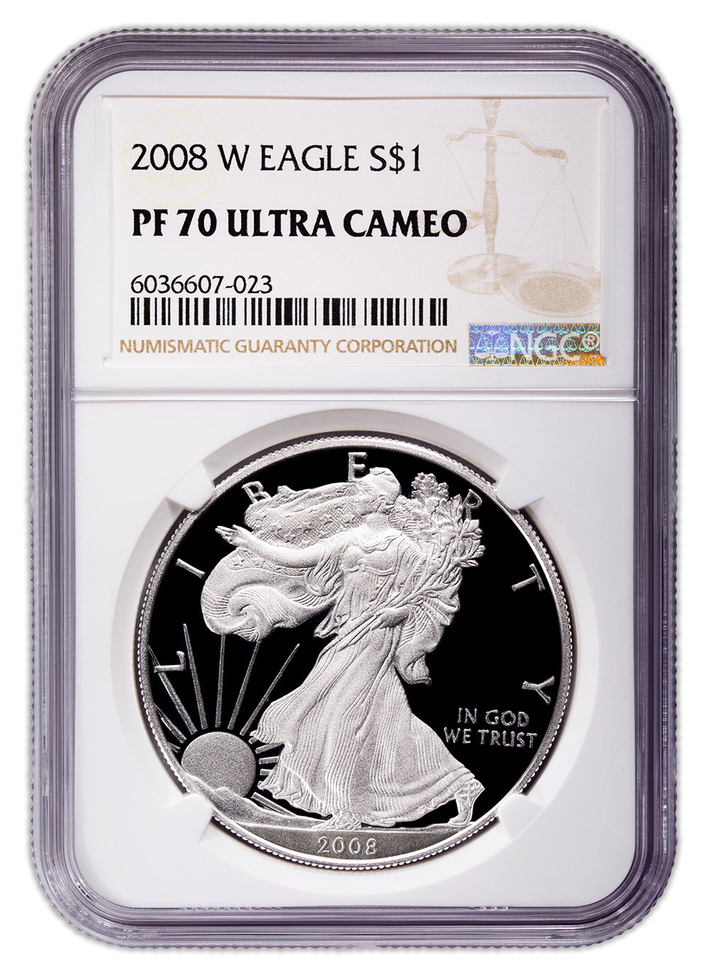 2008-W Proof Silver Eagle NGC PF70