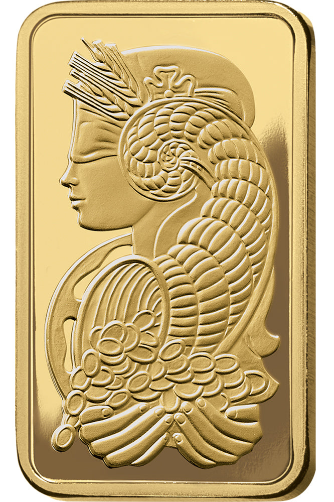 100 gram Gold Bar - PAMP Fortuna (Carded)