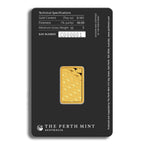 5 gram Gold Bar - Perth Mint (Carded)