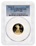 2011-W 1/4 oz Proof Gold Eagle $10 PCGS PR70