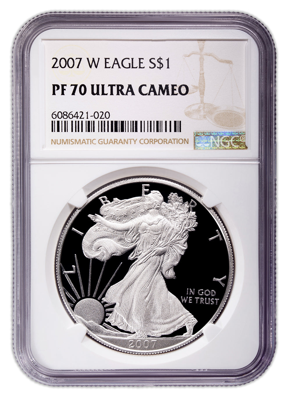 2007-W Proof Silver Eagle NGC PF70
