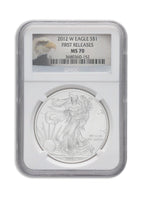 2012-W Burnished Silver Eagle NGC MS70 ER