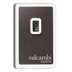1 gram Platinum Bar - Valcambi (Carded)