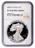 2002-W Proof Silver Eagle NGC PF70