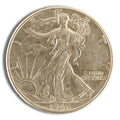 $1 FV 90% Silver Walking Liberty Half Dollars - XF/AU