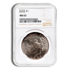 Peace Dollar - NGC MS63 (Toned)