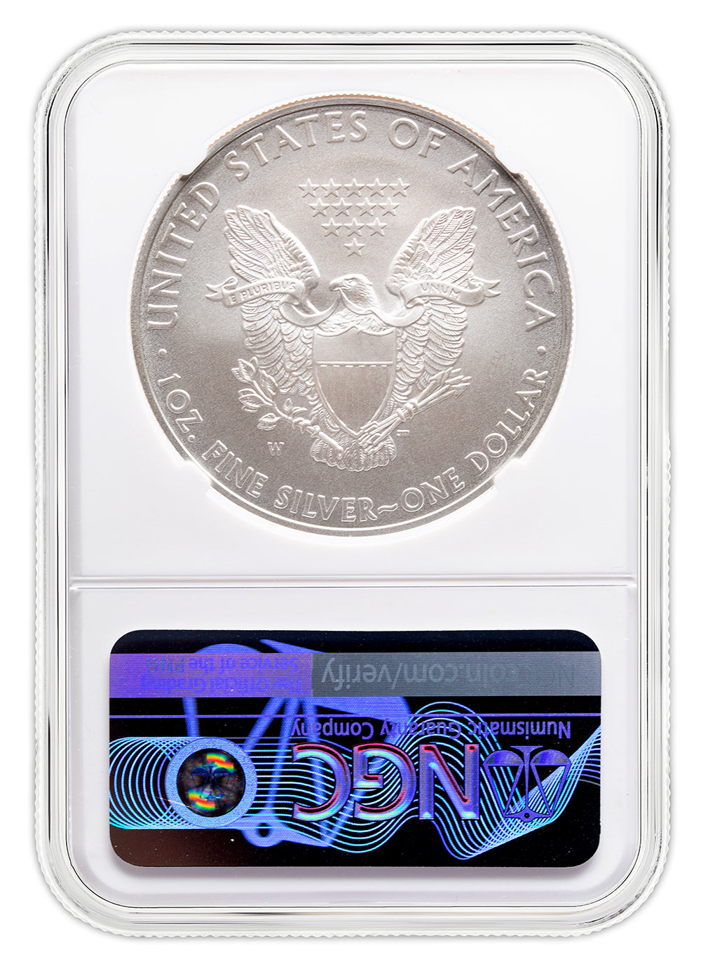 2008-W Burnished Silver Eagle NGC MS70