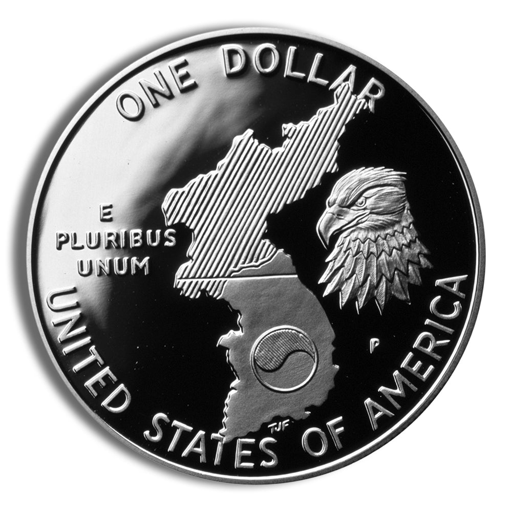 1991-P $1 Korean War Silver Commem - Proof