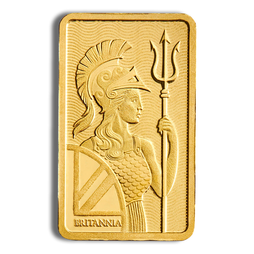 1 gram Gold Bar - Britannia (Carded)