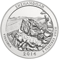 2014 5 oz ATB Shenandoah Silver Coin - BU