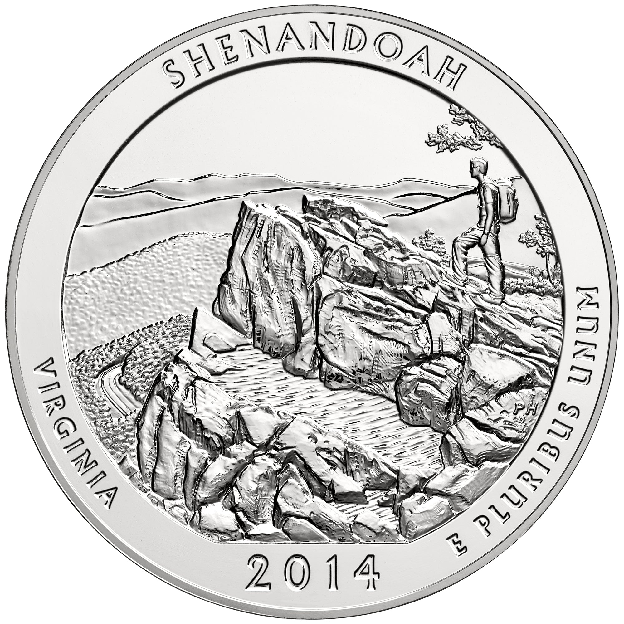 2014 5 oz ATB Shenandoah Silver Coin - BU
