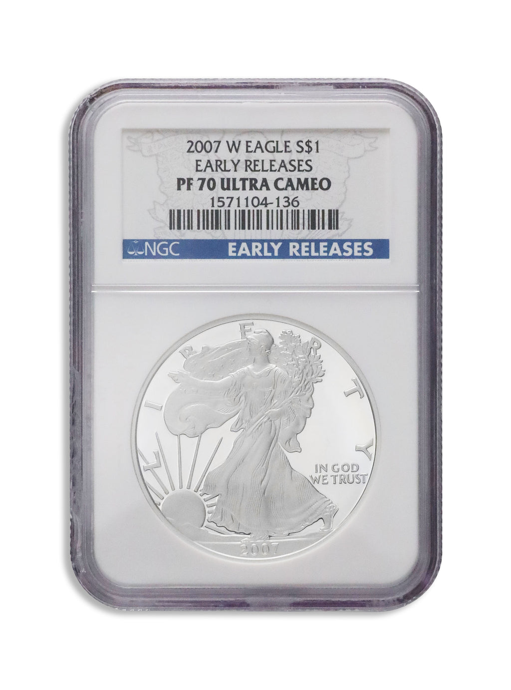 2007-W Proof Silver Eagle NGC PF70 Early Releases