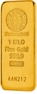 1 kilo Gold Bar - Argor-Heraeus (Cast)