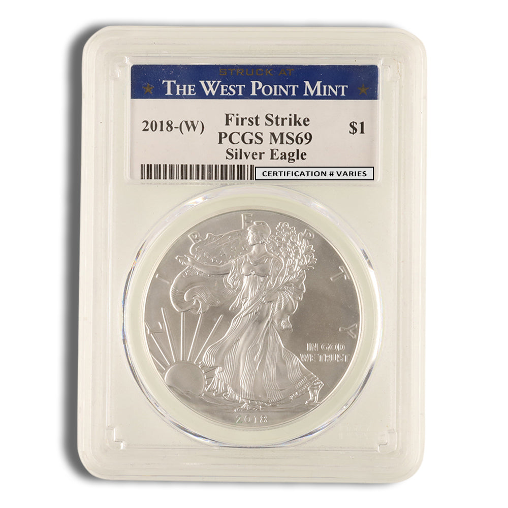 2018 Silver Eagle PCGS MS69