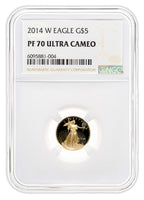 2014-W 1/10 oz Proof Gold Eagle $5 NGC PF70