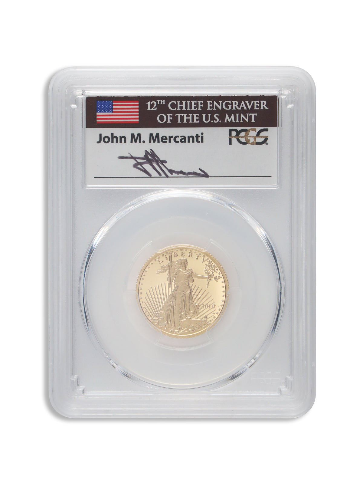 2019-W 1/4 oz Proof Gold Eagle $10 PCGS PR70 FS
