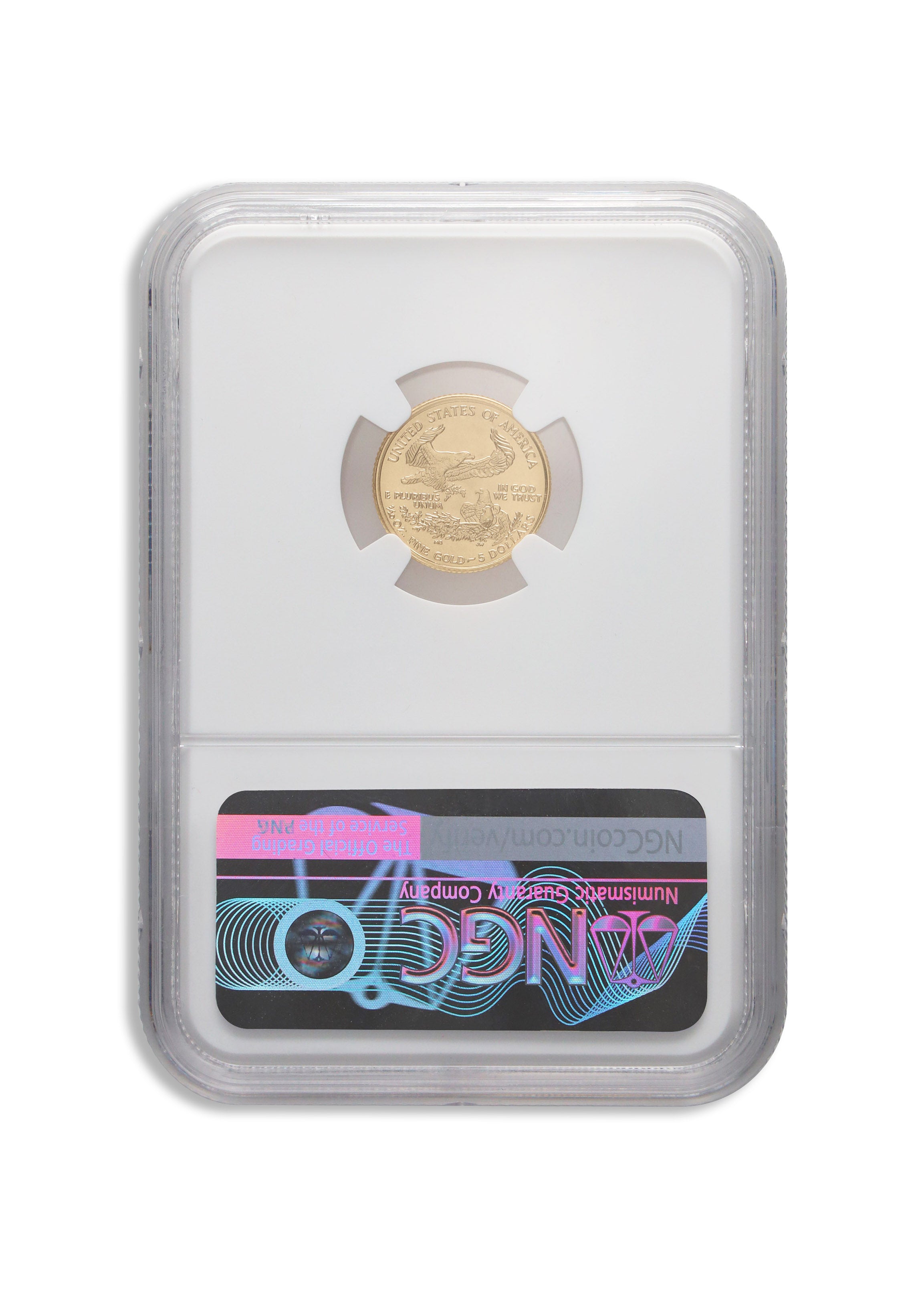 2000 1/10 oz Gold Eagle $5 NGC MS70