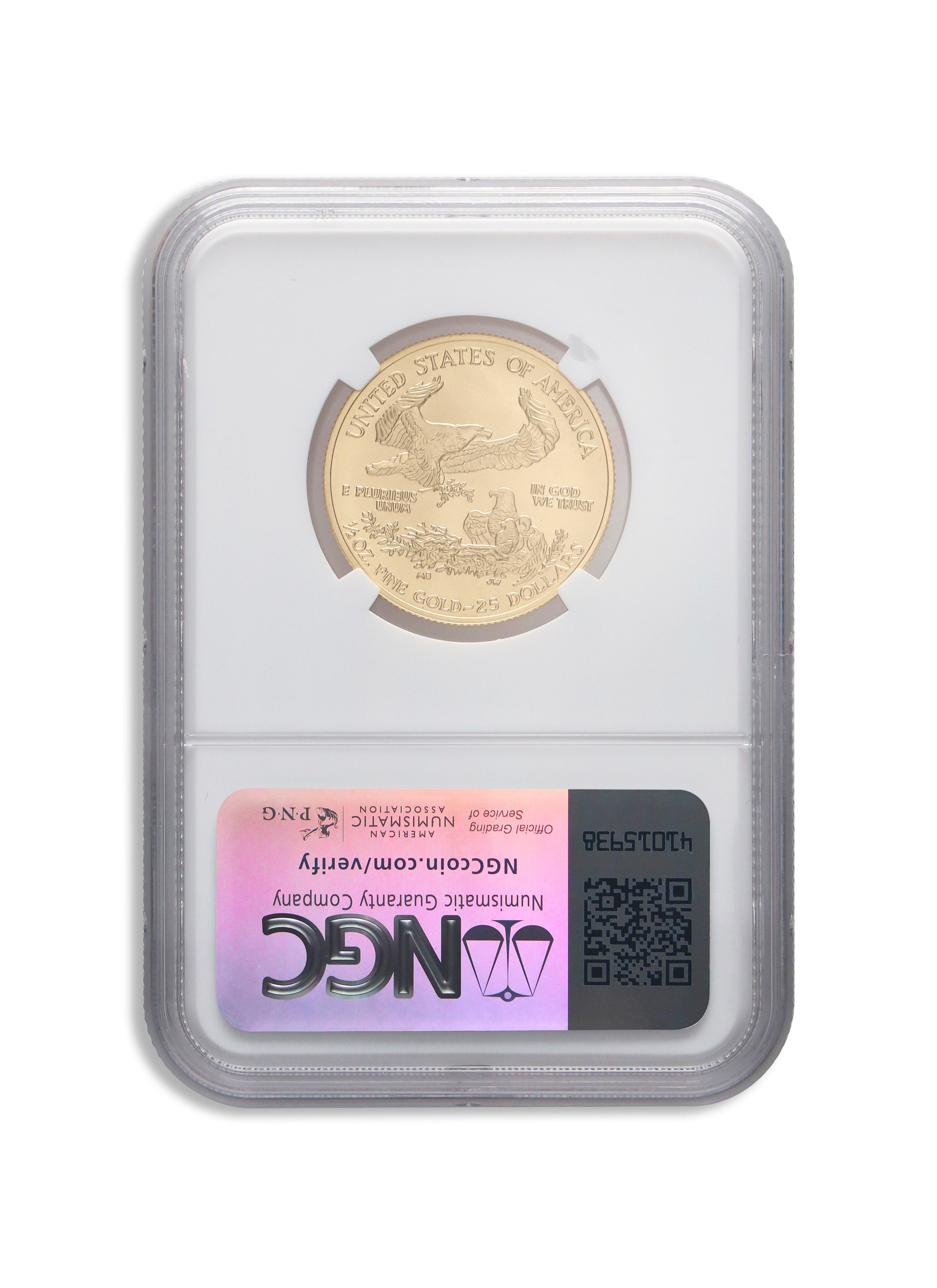 2007 1/2 oz Gold Eagle $25 NGC MS70