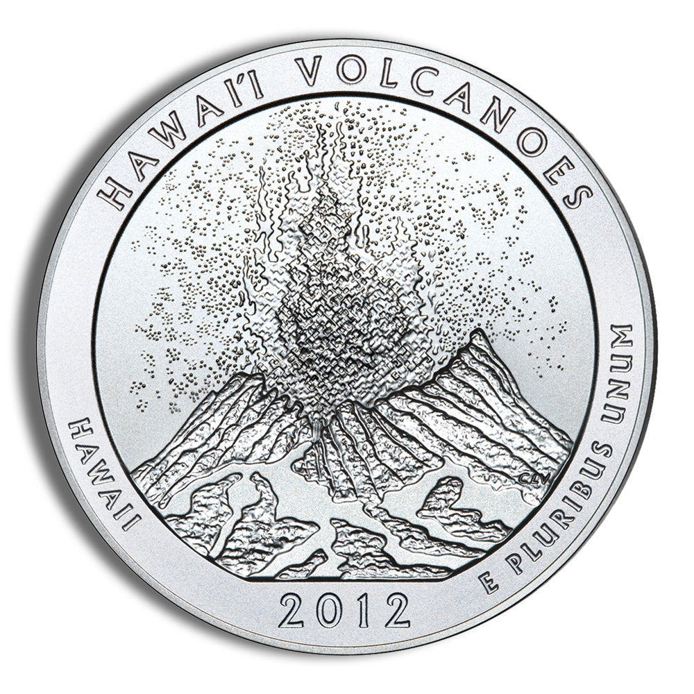 2012-P 5 oz ATB Hawaii Volcanoes Silver Coin NGC SP70