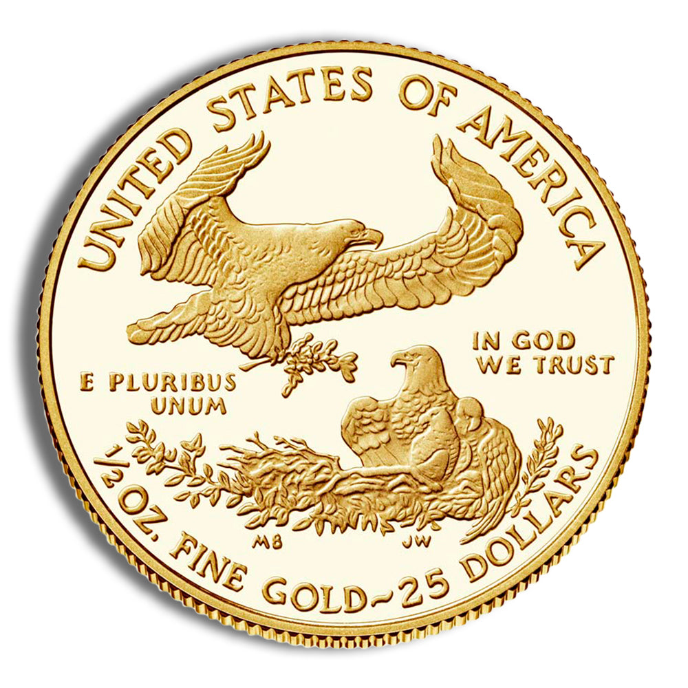 1/2 oz Proof Gold Eagle - Box/COA (Date Varies)
