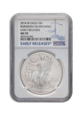 2014-W Burnished Silver Eagle NGC MS70 ER